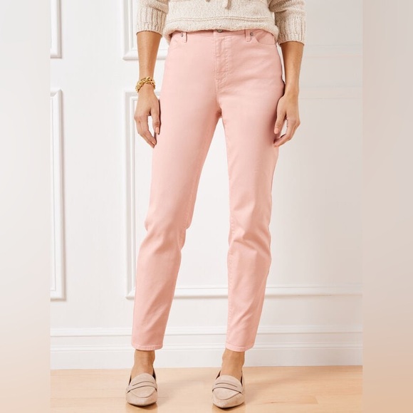 Talbots Denim - Talbots Slim Ankle Jeans Women’s Size 12 Petite Pink Ballet